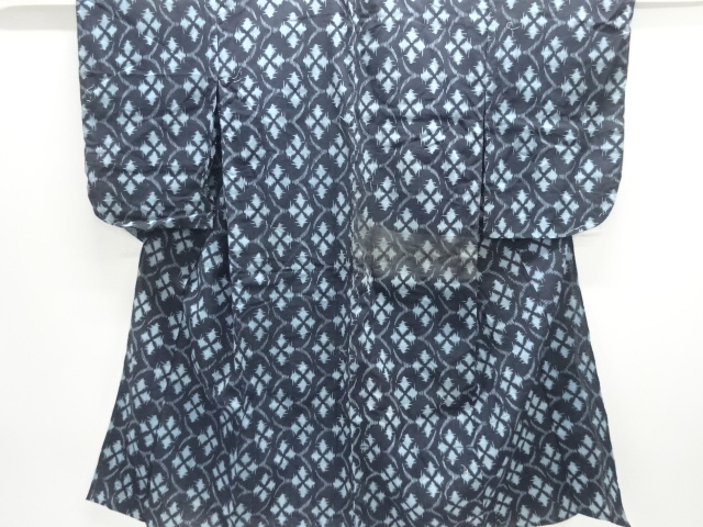 JAPANESE KIMONO / ANTIQUE HITOE KIMONO / COTTON / ABSTRACT PATTERN